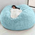 Home Sponge Bed Bean Bag Chair Cover Slipcover Double Bedroom Balcony Large Couch Round Soft Fluffy  Cover No Fillings Only Cover