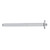 Square Stainless Steel Top Shower Arm Pipe Wall Mount for Bathroom Ceiling Shower Head(30 cm)