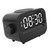 3 in 1 Digital Alarm Clock LED Display 15W 2 Alarms Setting Digital Clock with 15W Wireless Charging and Bluetooth Speaker Function Black