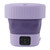 Folding Washing Machine Portable Foldable 8L Mini Washer for Socks Underwear Baby Clothes Apartment Dorm Hotel 100‑240V Purple US Plug
