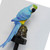 Solar Ground Insert Landscape Light Resin Parrot Shape Outdoor Garden Decorative Landscape Lamp Waterproof Blue