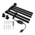 Heated Towel Rack Aluminum 5 Bars Smart Constant Temperature Towel Warmer Electric Towel Drying Rack for Bathroom Black US Plug 125V