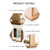 1PC 180° Rotated Wooden Makeup Mirror Desktop Small Glass Silver Mirror