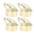 4Pcs Candle Snuffer Candle Extinguisher Metal Shell Pattern Automatic Candle Stopper for Candle Extinguishing Gold
