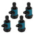 4Pcs Plastic Garden Hose Quick Connectors G3/4 Thread Detachable Garden Hose Adapter for Agriculture Lawns Gardens