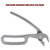 Heavy Duty Pizza Tongs Anti Scratch Cast Aluminum Baking Tongs Lifting Hot Dishes for Microwave Oven