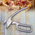 Heavy Duty Pizza Tongs Anti Scratch Cast Aluminum Baking Tongs Lifting Hot Dishes for Microwave Oven