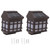2 PCS LED Solar Wall Light Outdoor Rainproof Pane Lamp Decorative Wall Lamp for Courtyard Garden Villa White Light