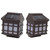 2 PCS LED Solar Wall Light Outdoor Rainproof Pane Lamp Decorative Wall Lamp for Courtyard Garden Villa White Light