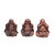 3PCS Buddha Statue Candle Holder Stand Resin Buddha Candlestick Ornament for Home Decoration