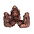 3PCS Buddha Statue Candle Holder Stand Resin Buddha Candlestick Ornament for Home Decoration