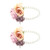 2Pcs/Bag Bridesmaid Wrist Flower Artificial Hand Flower for Wedding Anniversary Cocktail PartyPurple
