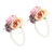 2Pcs/Bag Bridesmaid Wrist Flower Artificial Hand Flower for Wedding Anniversary Cocktail PartyPurple