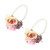 2Pcs/Bag Bridesmaid Wrist Flower Artificial Hand Flower for Wedding Anniversary Cocktail PartyPurple