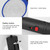 Cordless Rechargeable Electric Fly Mosquito Swatter Bug Zapper Racket Insects Killer Blue