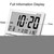 Digital Travel Alarm Clock Battery Operated LCD Clock with Date Temperature Snooze Night Light and PU Leather Cover