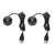 2PCS Mini LED Spotlights Indoor Aluminum USB 5V Round LED Accent Light for Pictures Artwork Jewelry Showcase Display Cabinet Warm