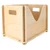 Unfinished Wooden Box Storage Organizer Container for DIY Craft Collectibles Arts Home Decor
