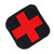 Medical Cross Embroidered Patch Hook&Loop Embroidery Applique Badge on Clothing Bag Hat(#1)