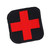 Medical Cross Embroidered Patch Hook&Loop Embroidery Applique Badge on Clothing Bag Hat(#1)
