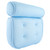 Soft Bathtub Pillow for Neck Back Support Air Fiber SPA Foam Stuff Padding Headrest (Blue)