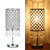 Tomshine Touching Control Bedside Table Lamp with Dual 5V/2A USB Charge Ports & AC-outlet 3-way Dimmable Nightstand Desk Light for Bedroom Living Dining Room Office(Bulb Included)