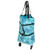 Collapsible Trolley Bags Folding Shopping Bag Canvas Multifunctional Grocery Bag with Wheel for Elderly Type2