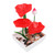 Desktop Fountain Ornament Indoor Small DIY Tabletop Circulating Waterfall Decoration for Office Living Room UK Plug 220-240V
