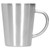 340ml 304 Stainless Steel Beer Mug Coffee Water Cup with Handgrip Double Wall DrinkwareStainless Steel Color