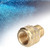 CO2 Cylinder Refill Adapter Female Thread G1/2 to Male Thread TR21-4 for SodaStream Soda Club(Gold )