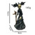 Witch Statue Ornament Glossy Resin Scary Halloween Witch Decorations for Living Room Courtyard Holding Hand