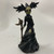 Witch Statue Ornament Glossy Resin Scary Halloween Witch Decorations for Living Room Courtyard Holding Hand