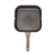 Grill Pan for Stove Tops Aluminum Induction Square Frying Pan Steak Frying Plate Kitchen Home Cooker for Bacon Onion24cm