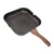 Grill Pan for Stove Tops Aluminum Induction Square Frying Pan Steak Frying Plate Kitchen Home Cooker for Bacon Onion24cm