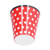 260ml Imitation Porcelain Water Cup Coffee Milk Cup Drinking Mug for Restaurant School UseRed Dot