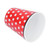 260ml Imitation Porcelain Water Cup Coffee Milk Cup Drinking Mug for Restaurant School UseRed Dot
