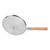 304 Stainless Steel Strainer Spoon Wooden Handle Mesh Strainer for Cooking Frying Diameter 30cm / 11.8in