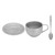 Stainless Steel Insulated Coffee Cup Kit with Spoon Mat Double Layer Retro Coffee Cup for Home Camping 250ml