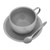 Stainless Steel Insulated Coffee Cup Kit with Spoon Mat Double Layer Retro Coffee Cup for Home Camping 250ml