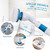 Electric Spin Scrubber Cordless Rechargeable Bathroom Scrubber Cleaning Brush Multi-functional with Replaceable Brush Heads Extension Handle