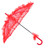 Wedding Bride Umbrella Unique Foldable Lace Fabric Parasol Umbrella Performance PropsRed
