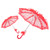 Wedding Bride Umbrella Unique Foldable Lace Fabric Parasol Umbrella Performance PropsRed