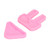 2pcs/set DIY Baking Fondant Mold Reusable Chocolate Silicone Mold for Household Pink