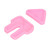 2pcs/set DIY Baking Fondant Mold Reusable Chocolate Silicone Mold for Household Pink