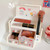 Desktop Storage Box Drawer Design Large Capacity Decorative Simple Dust Cover Skincare Storage Box Light Pink with Stickers