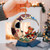 3Pcs Frog on Moon Car Ornaments Acrylic Pendant Christmas Tree Hanging Ornaments Holiday Decorations Gifts