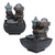 Innovative Resin Indoor Tabletop LED Water Fountain Ornament for Home Office DecorationType 9111 EU Plug 220V