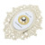 Decorative Door Bell Button Champagne Theme European Style Vintage Decor Ornamental Plaque