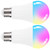 2PCS E27 LED Bulb 10W Colorful RGB Bulb with Remote Control for Home Decoration 85‑265V