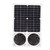 40W Solar Panel Fan Kit Waterproof Exhaust 6 Inches Portable Solar Vent Dual Fan for Chicken Coops Greenhouses Sheds